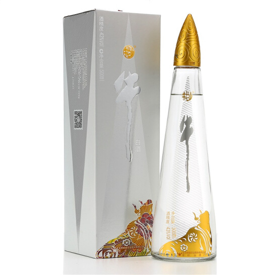 牛栏山 白酒 浓香型 牛角尖 43度 500ml*6瓶 整箱装(内含三个礼品袋)